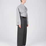 Blazer Blouse in Grey