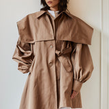 Asymmetric Trench coat